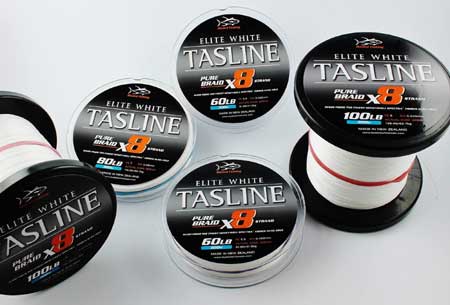 Shop Tasline Braid 8x Elite White Spools 1000m | Reel Outfitters Co