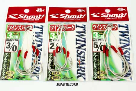 Shout 323-GS Gap Spark Twin Rigged Assist Hook Size 1 3607 