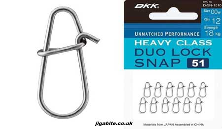 BKK- Duo lock Snap - Lure Clip -  Fishing Jigs