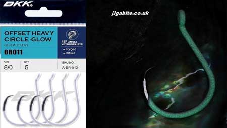 Hooks - Heavy Circle Hooks - Live Bait Hooks - BKK Glow Circle Hooks -   Fishing Jigs