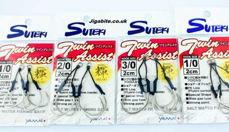 Assist Hooks - Yamai - Suteki - Jigging - TAH twin Hikari -   Fishing Jigs