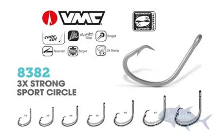 Hooks - Circle Sport - Live Bait Hooks - VMC Circle Hooks - 8382