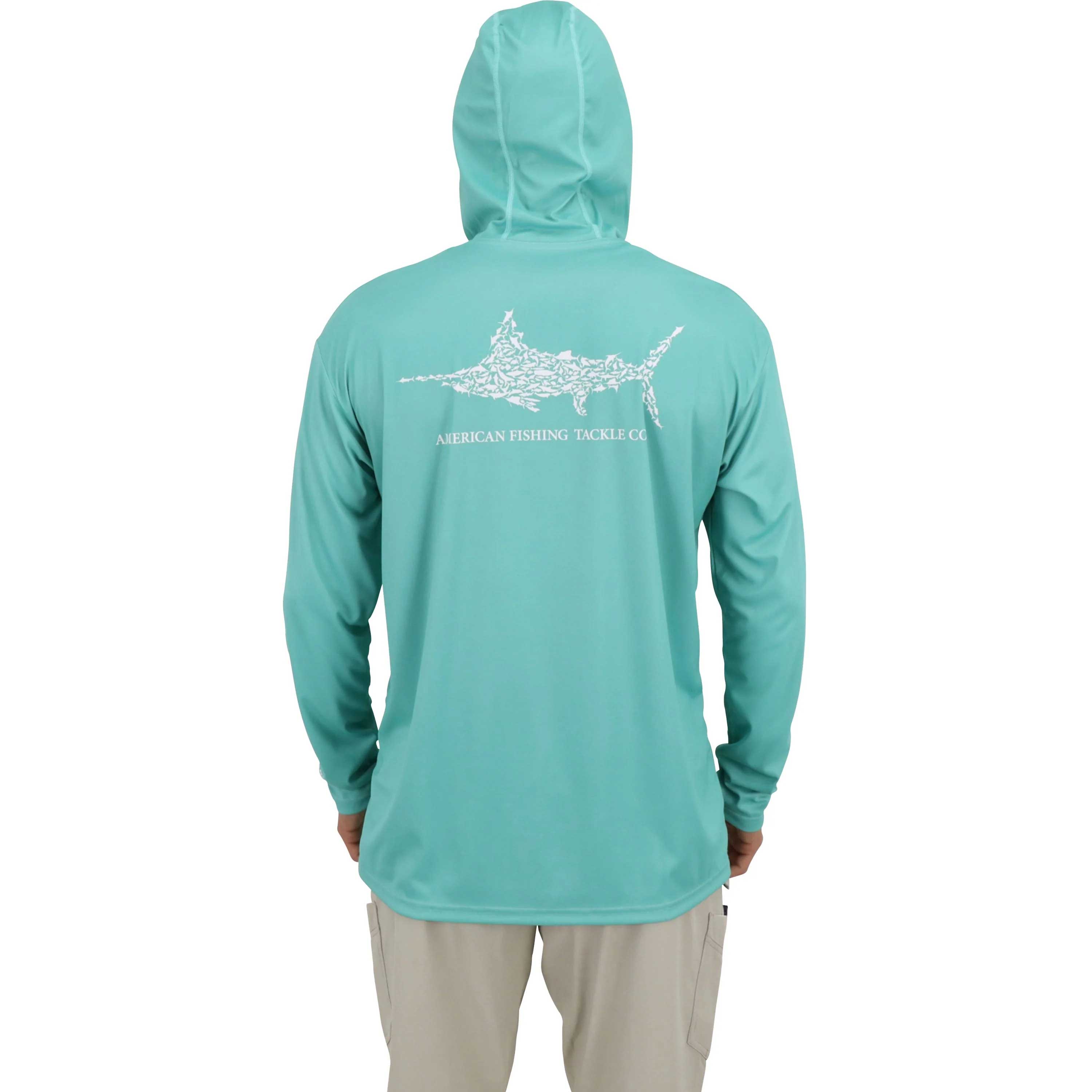 Performance fishing shirts - Aftco -Sun protecting shirts - Jigfish Hooded  -  Fishing Jigs
