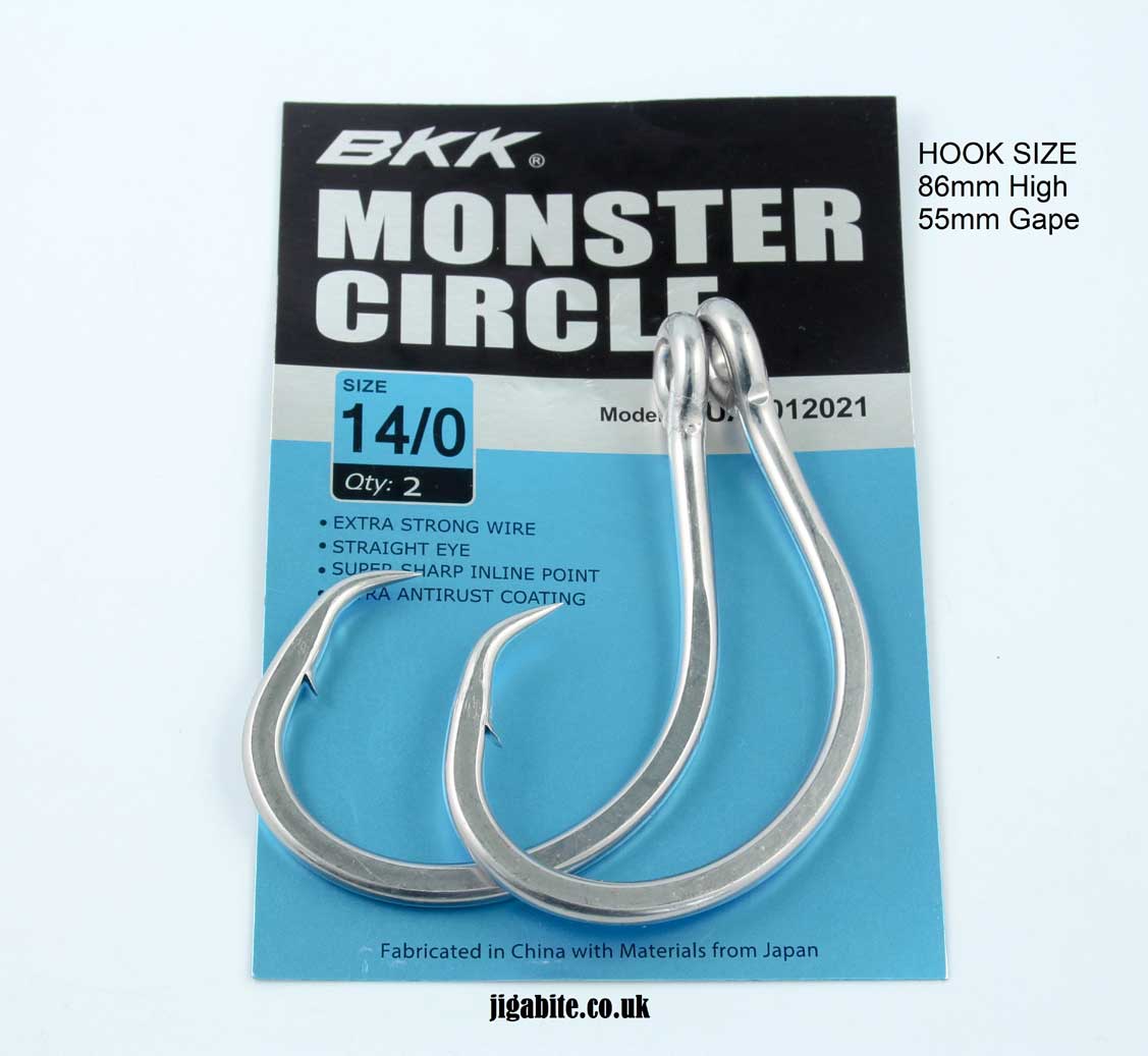 Hooks - Circle Hooks - Live Bait Hooks - BKK Circle Hooks -   Fishing Jigs