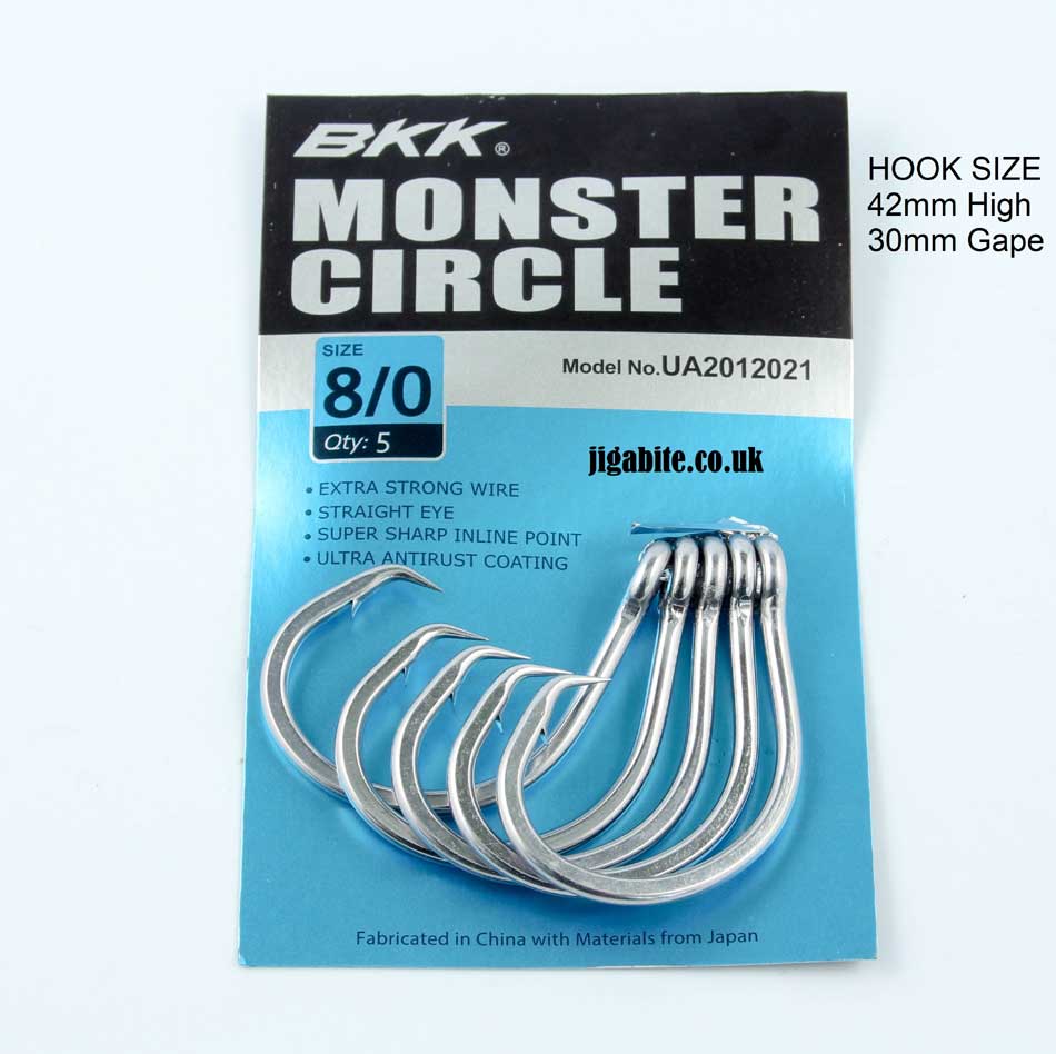 Hooks - Circle Hooks - Live Bait Hooks - BKK Circle Hooks -   Fishing Jigs