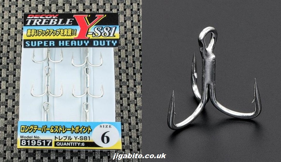 Hooks - Treble Hooks - Decoy Y-S81 -  Fishing Jigs