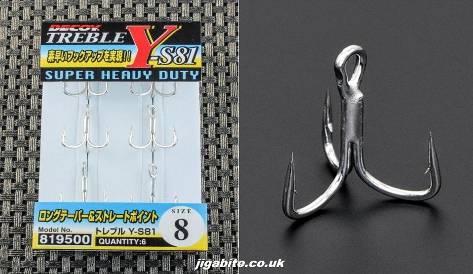 Hooks - Treble Hooks - Decoy Y-S81 -  Fishing Jigs