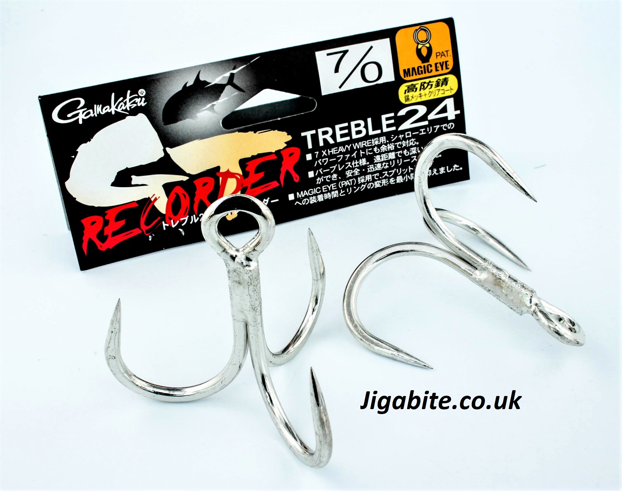 Hooks - Treble Hooks - Gamakatsu - GT Recorder - GT Hooks - Jigabite.co.uk  Fishing Jigs
