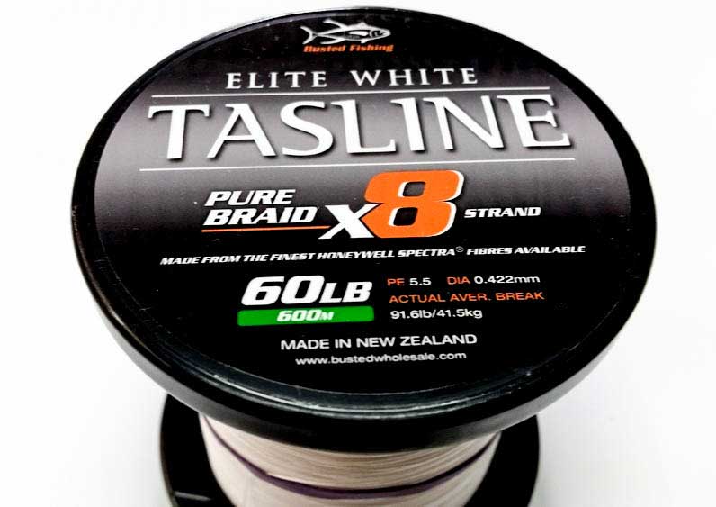 Line - Tasline - X8 Braid - Elite White -  Fishing Jigs