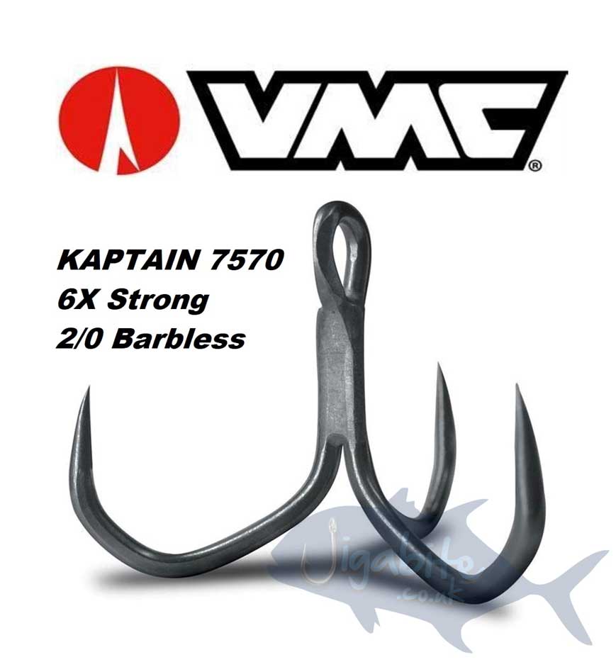 Hooks - Treble Hooks -VMC Kaptain X6 - 7570 -GT Hooks -   Fishing Jigs