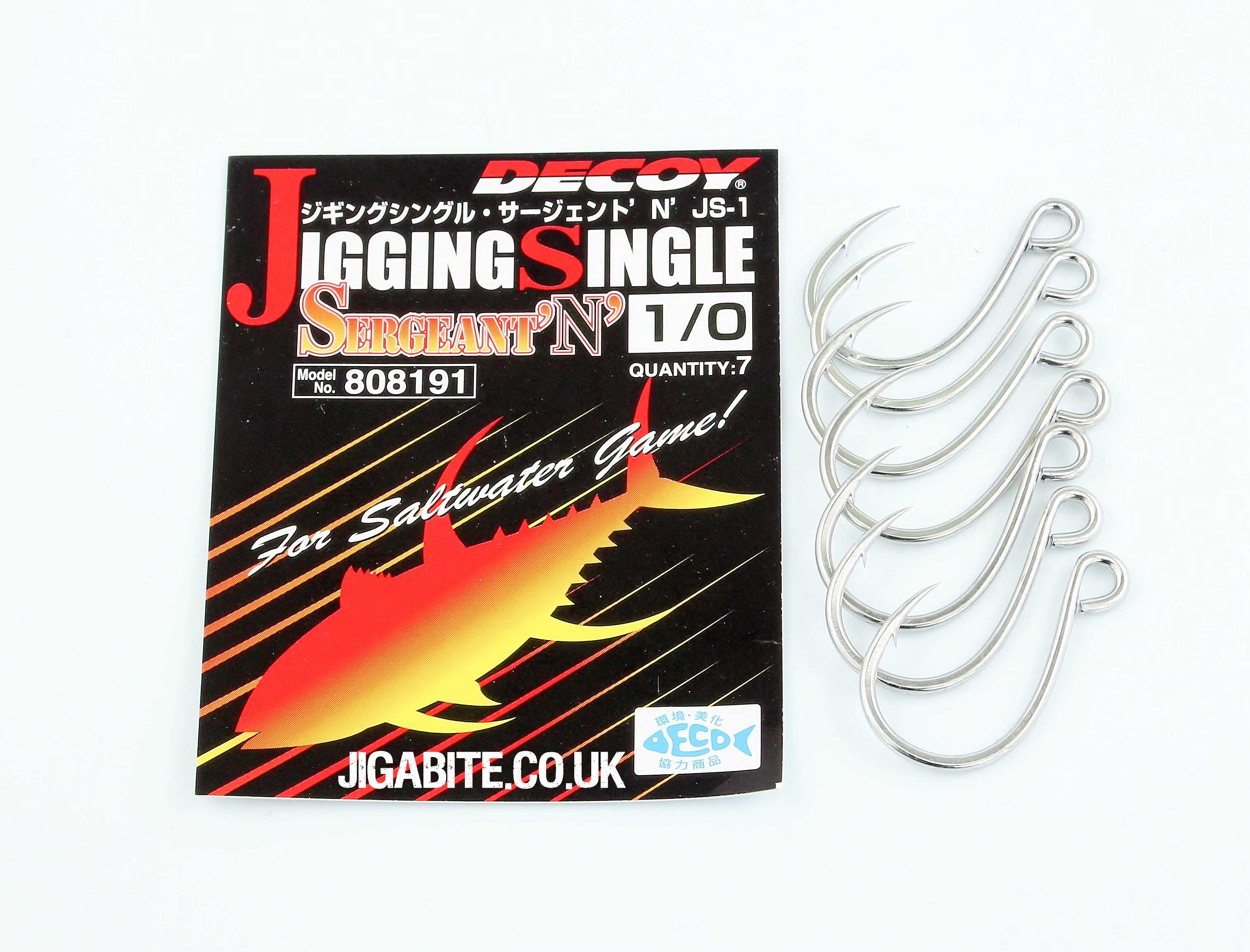 Hooks - Inline Hooks - Decoy - Sargeant - JS1 -  Fishing Jigs